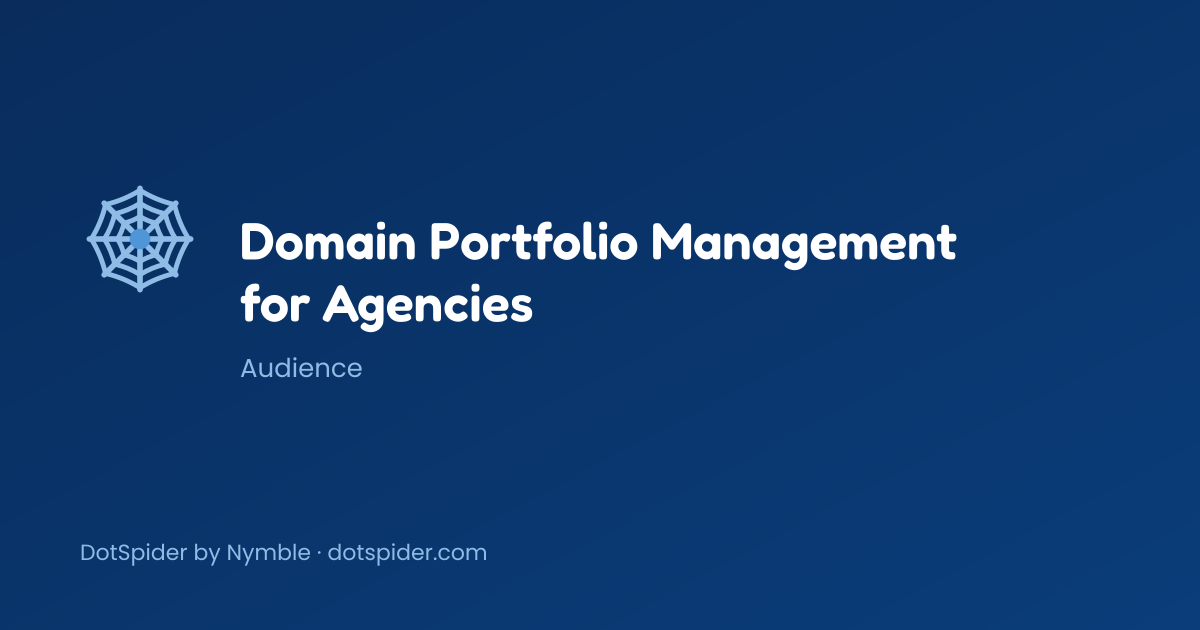 Domain Portfolio Management for Agencies — blog cover