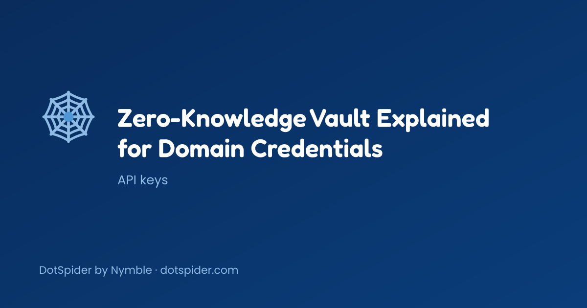 Zero-Knowledge Vault Explained for Domain Credentials — blog cover